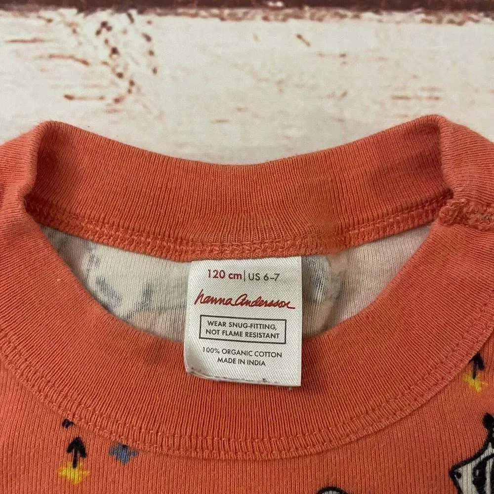 Hanna Andersson Size 8 130cm Pajama Top Multi Color Flowers Unicorns Lot of 2‎